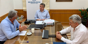 Συνάντηση Περιφερειάρχη και Δημάρχου Φαιστού