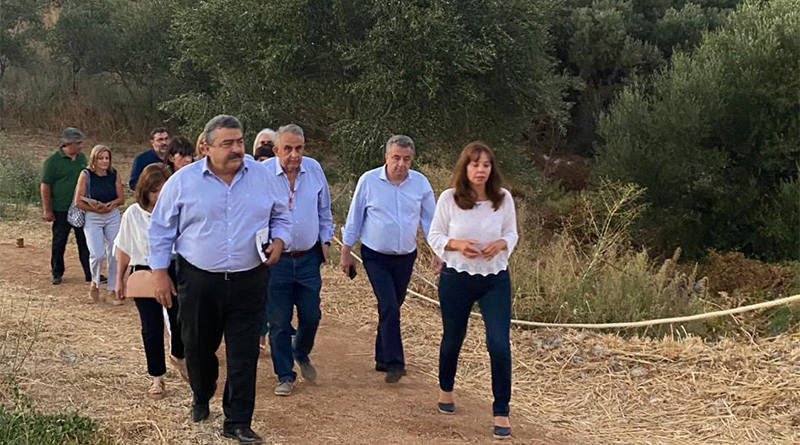 Ο Σταύρος Αρναουτάκης στην αρχαία Απτέρα στα Χανιά