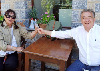 Συνάντηση Στ. Αρναουτάκη με την Έφη Σαπουνά-Σακελαράκη για τις ανασκαφές στη Ζώμινθο