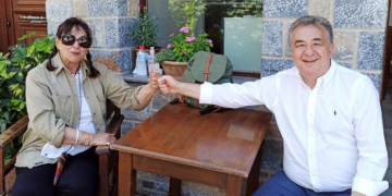Συνάντηση Στ. Αρναουτάκη με την Έφη Σαπουνά-Σακελαράκη για τις ανασκαφές στη Ζώμινθο