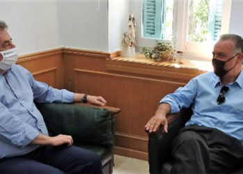Συνάντηση Περιφερειάρχη Σταύρου Αρναουτάκη με τον Ευρωβουλευτή Μανόλη Κεφαλογιάννη
