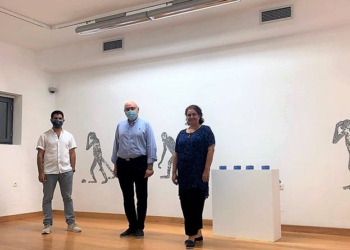 Ο Πρόεδρος του Περιφερειακού Συμβουλίου στην Πινακοθήκη Βιάννου Σάββας Πετράκης