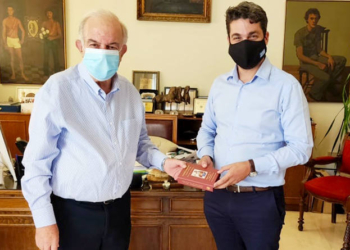 Παναγιώτης Σημανδηράκης και ο Βασίλης Λαμπρινός