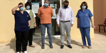 Ο Νίκος Ηγουμενίδης στο Πολυδύναμο Περιφερειακό Ιατρείο Τυμπακίου