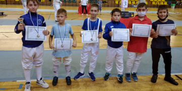 Οι μικροί ξιφομάχοι της αθλητικής Λέσχης Μεσσαράς