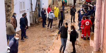 Αυτοψία κυβερνητικού κλιμακίου στις πληγείσες περιοχές
