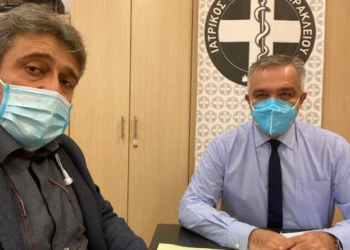 Συνάντηση Ηγουμενίδη με τον Πρόεδρο του Ιατρικού Συλλόγου Ηρακλείου