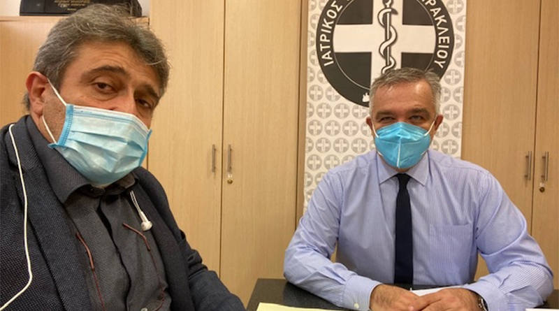 Συνάντηση Ηγουμενίδη με τον Πρόεδρο του Ιατρικού Συλλόγου Ηρακλείου