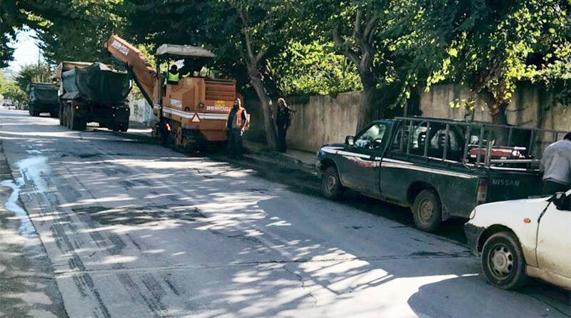 ανακατασκευή του ασφαλτοτάπητα στην Παπαναστασίου