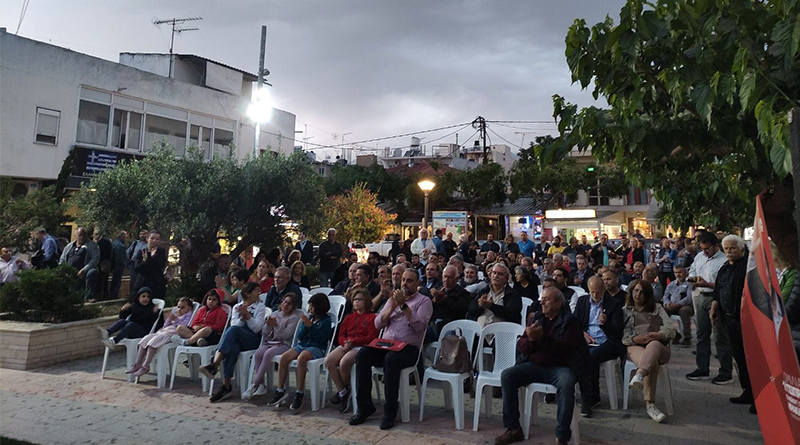 Γιώργος Αρμουτάκης παρουσίαση του ψηφοδελτίου ΣΥΡΙΖΑ στις Μοίρες