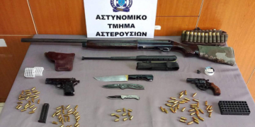 Συλλήψεις στο Δήμο Αστερουσίων για παραβάσεις της νομοθεσίας περί όπλων