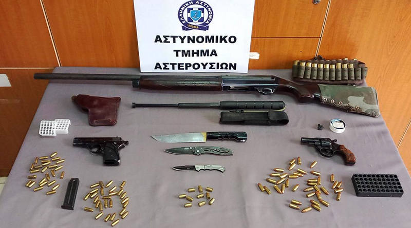 Συλλήψεις στο Δήμο Αστερουσίων για παραβάσεις της νομοθεσίας περί όπλων