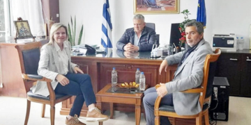Συνάντηση Γεωργίας Μηλάκη με Δήμαρχο Φαιστού Γρηγόρη Νικολιδάκη