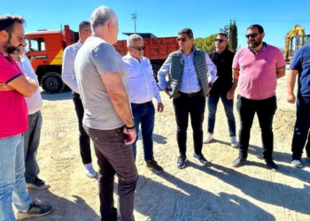 Επίσκεψη Λευτέρη Αυγενάκη στο Στάδιο Μοιρών