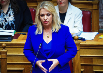 Η Υφυπουργός Ανάπτυξης Άννας Μάνη – Παπαδημητρίου στη Βουλή