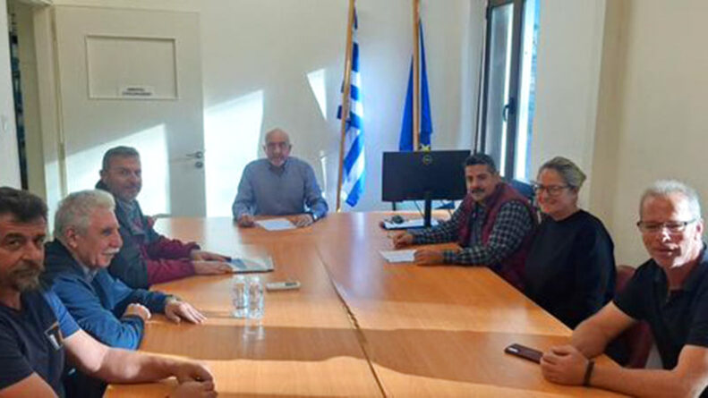 Επίσκεψη του Προϊσταμένου Συγκοινωνιακών Έργων Χανίων στον Δήμο Σφακίων