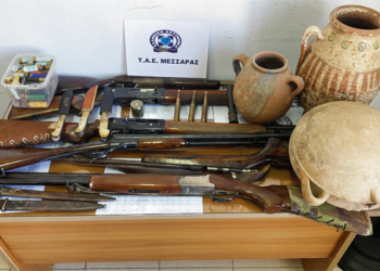 Σύλληψη για Παράνομη Οπλοκατοχή και Αρχαιοκαπηλία στον Δήμο Γόρτυνας
