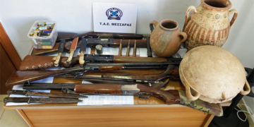 Σύλληψη για Παράνομη Οπλοκατοχή και Αρχαιοκαπηλία στον Δήμο Γόρτυνας