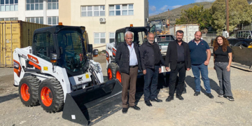 Νέα μηχανήματα έργου στον Δήμο Γόρτυνας (εκσκαφείς-φορτωτές Bobcat)