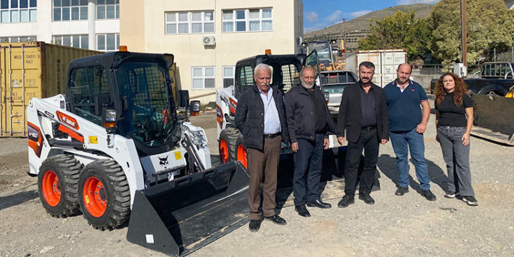 Νέα μηχανήματα έργου στον Δήμο Γόρτυνας (εκσκαφείς-φορτωτές Bobcat)