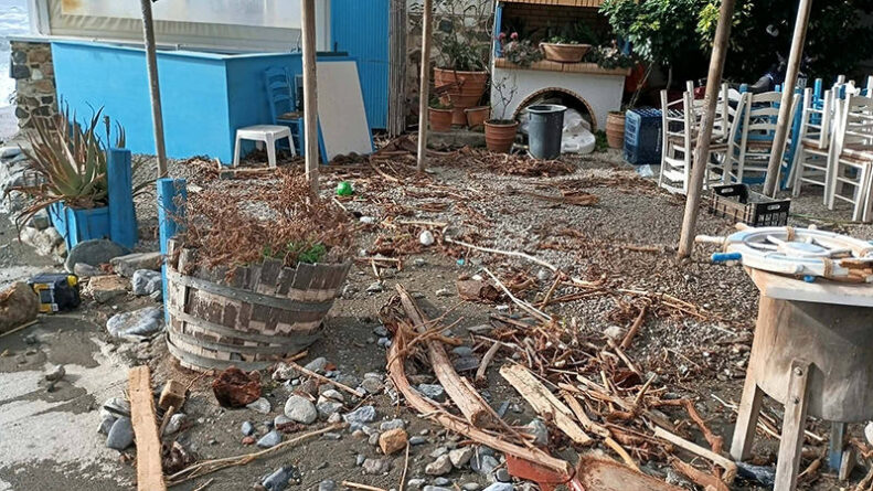 Λέντας Μεσαρά: Ζημιές από την κακοκαιρία