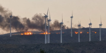 Πυρκαγιά σε αγροτοδασική έκταση στην Αχλαδιά Σητείας