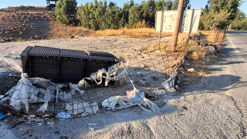 Συγκέντρωση απορριμμάτων στο Καλαμάκι του Δήμου Φαιστού