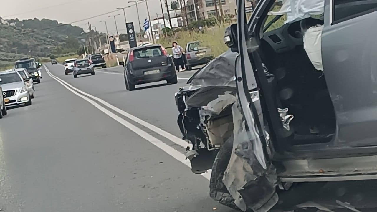 Τροχαίο στον δρόμο Ηρακλείου–Μοιρών