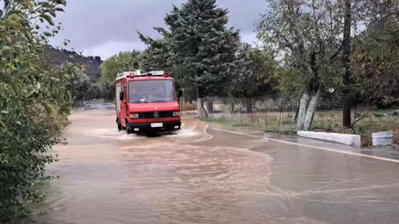 Υπερχείλιση ποταμού στον Άγιο Γεώργιο στο Οροπέδιο Λασιθίου λόγω κακοκαιρίας