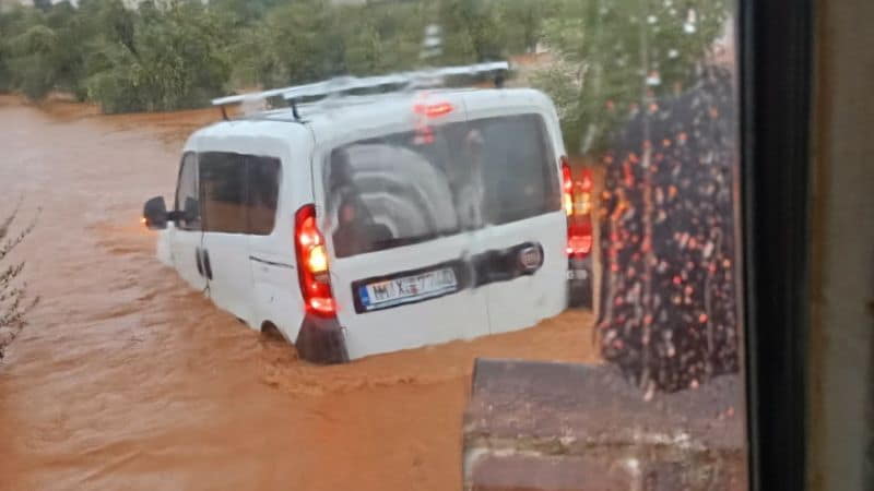Πλημμυρικά φαινόμενα και κλειστοί δρόμοι στον Δήμο Μινώα Πεδιάδας